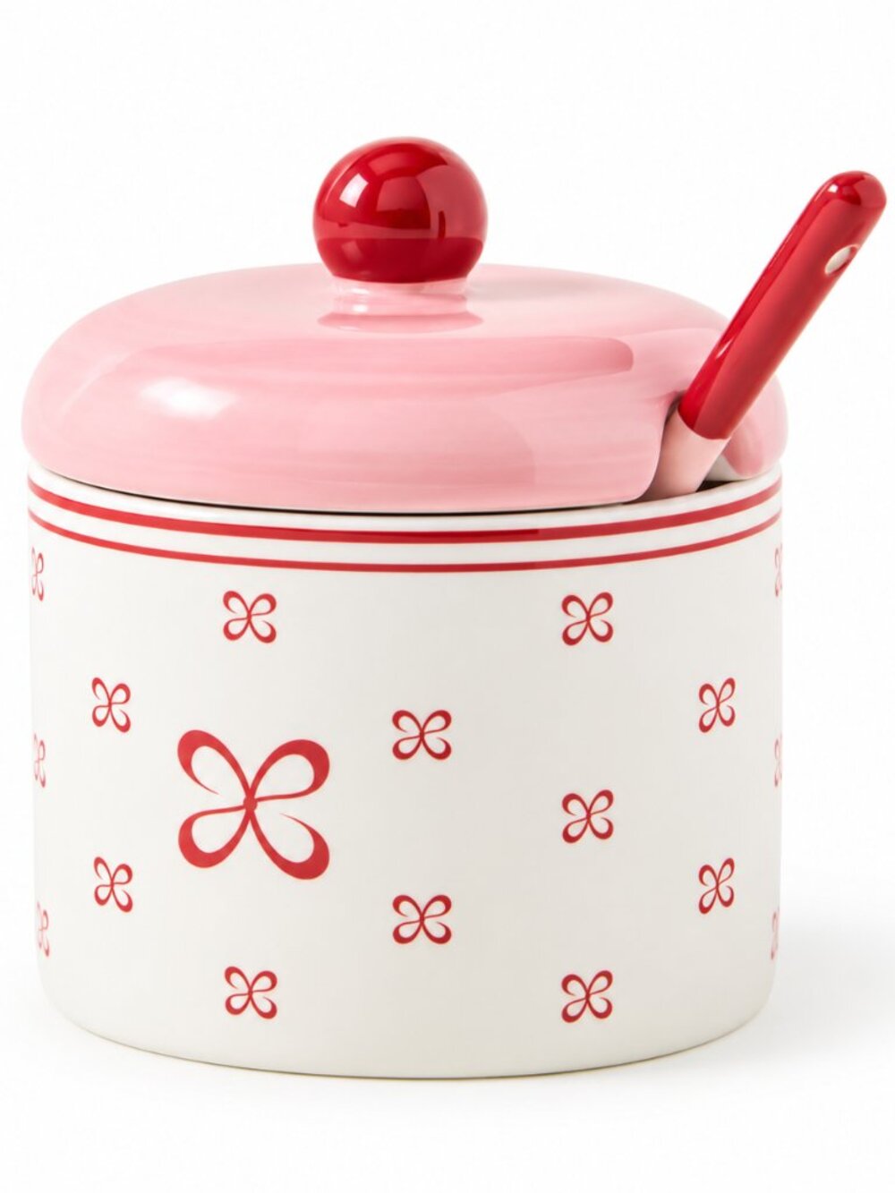 Anthropologie Maeve Stoneware Sugar Bowl & Spoon - New in Box - Picture 2 of 6